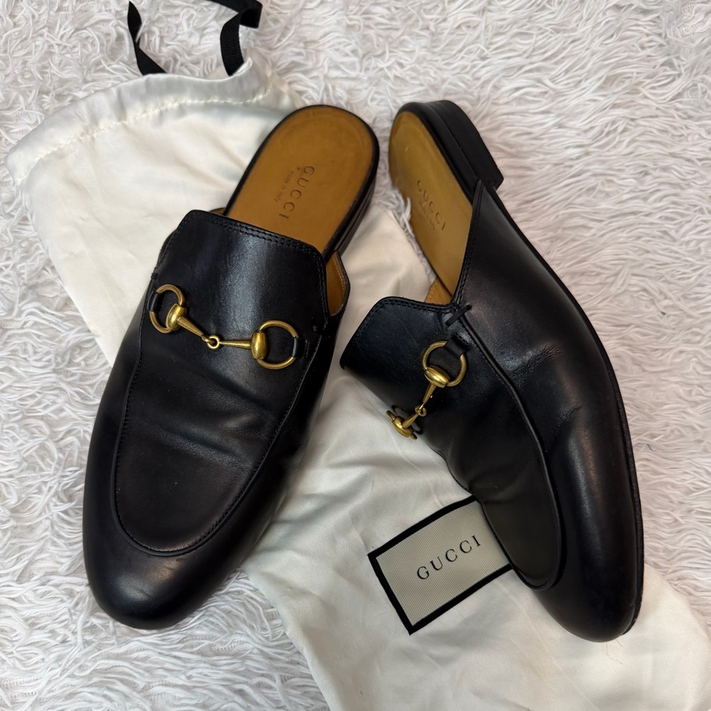 Gucci Princetown mule Black Leather 39